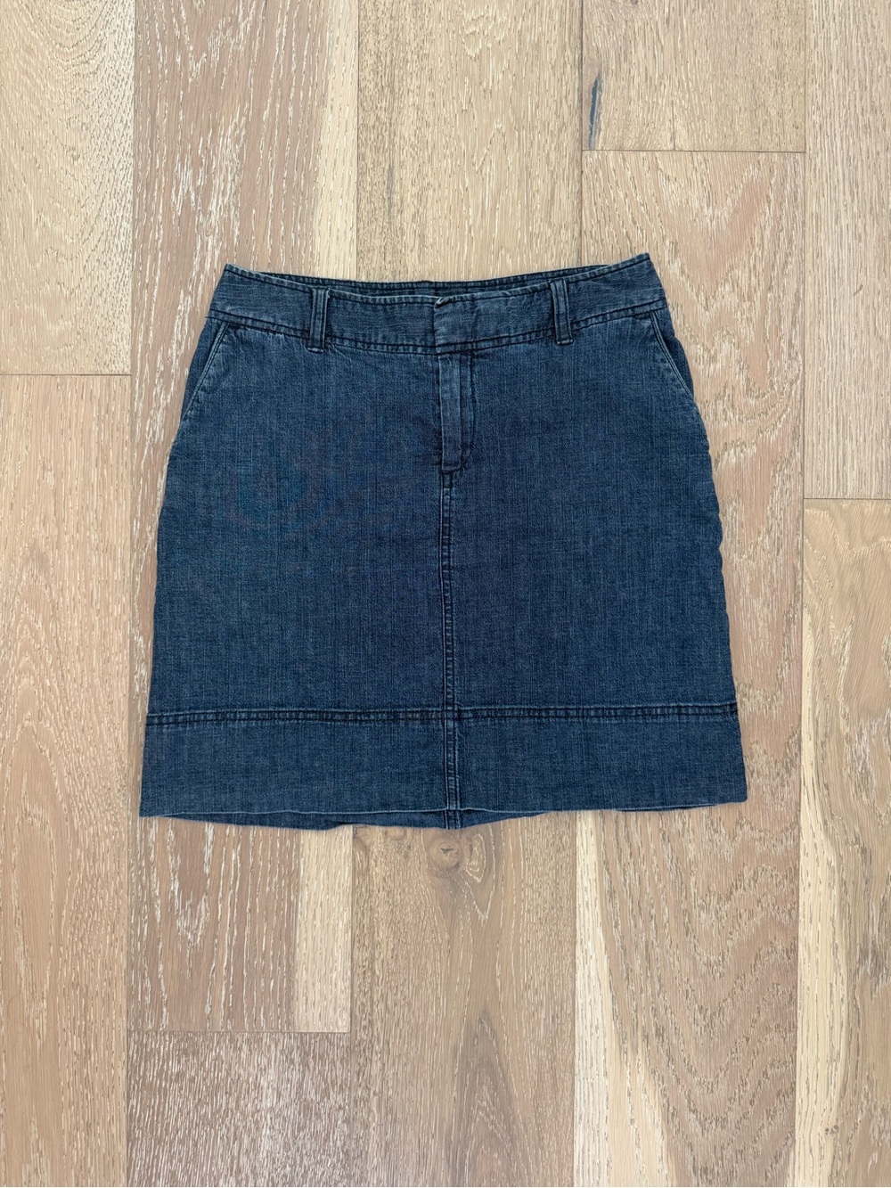 Merona Dark Blue Denim Mini Skirt
